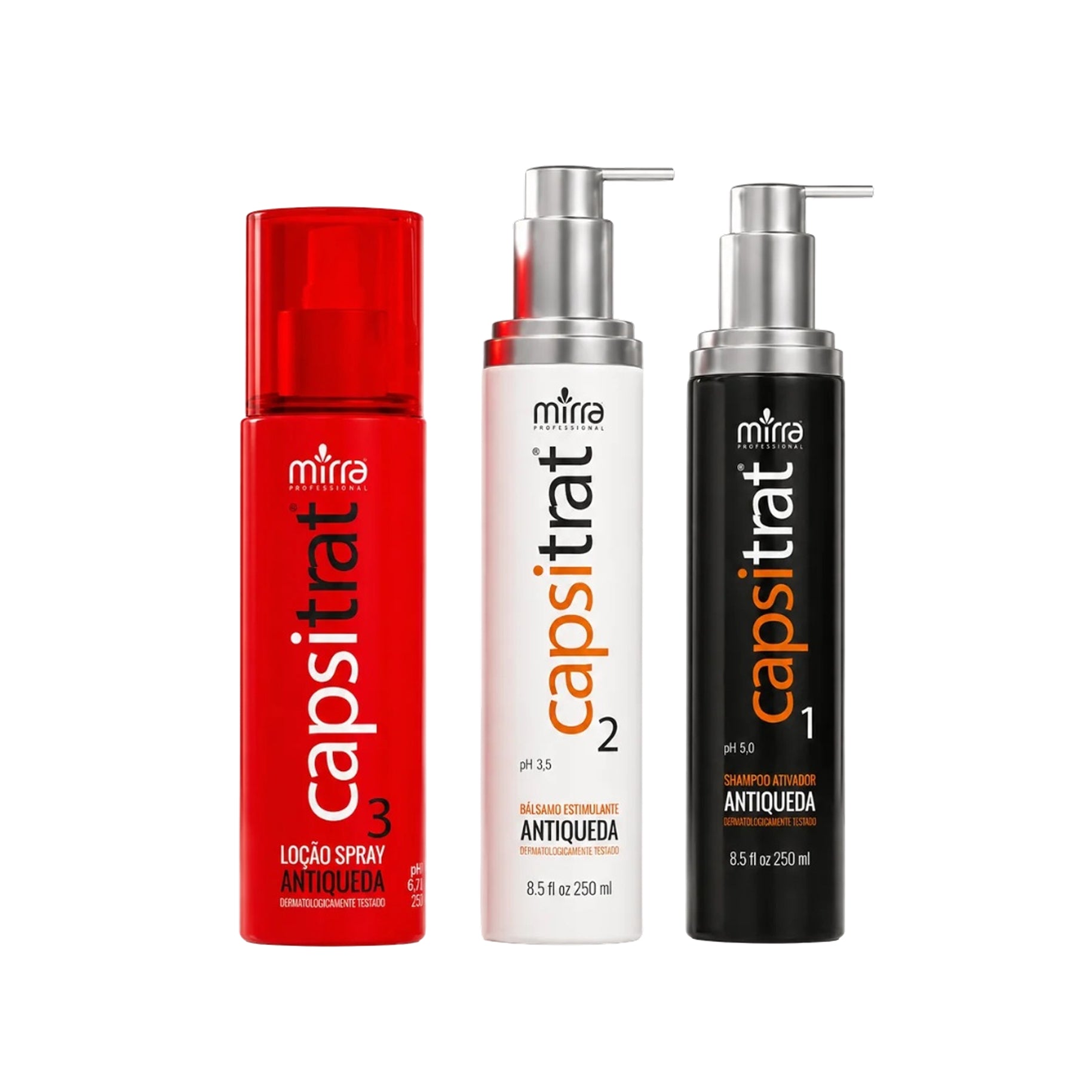 Mirra Kit Capsitrat Anti Queda - Shampoo + Balm + Lotion