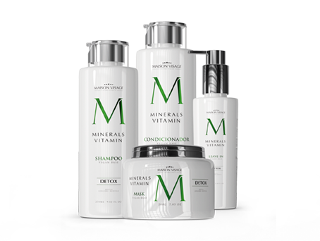 MVC Kit Minerals Vitamin Detox Shampoo 270ml + Condicionador 270ml + Mascara 200g + Leave-In 140ml