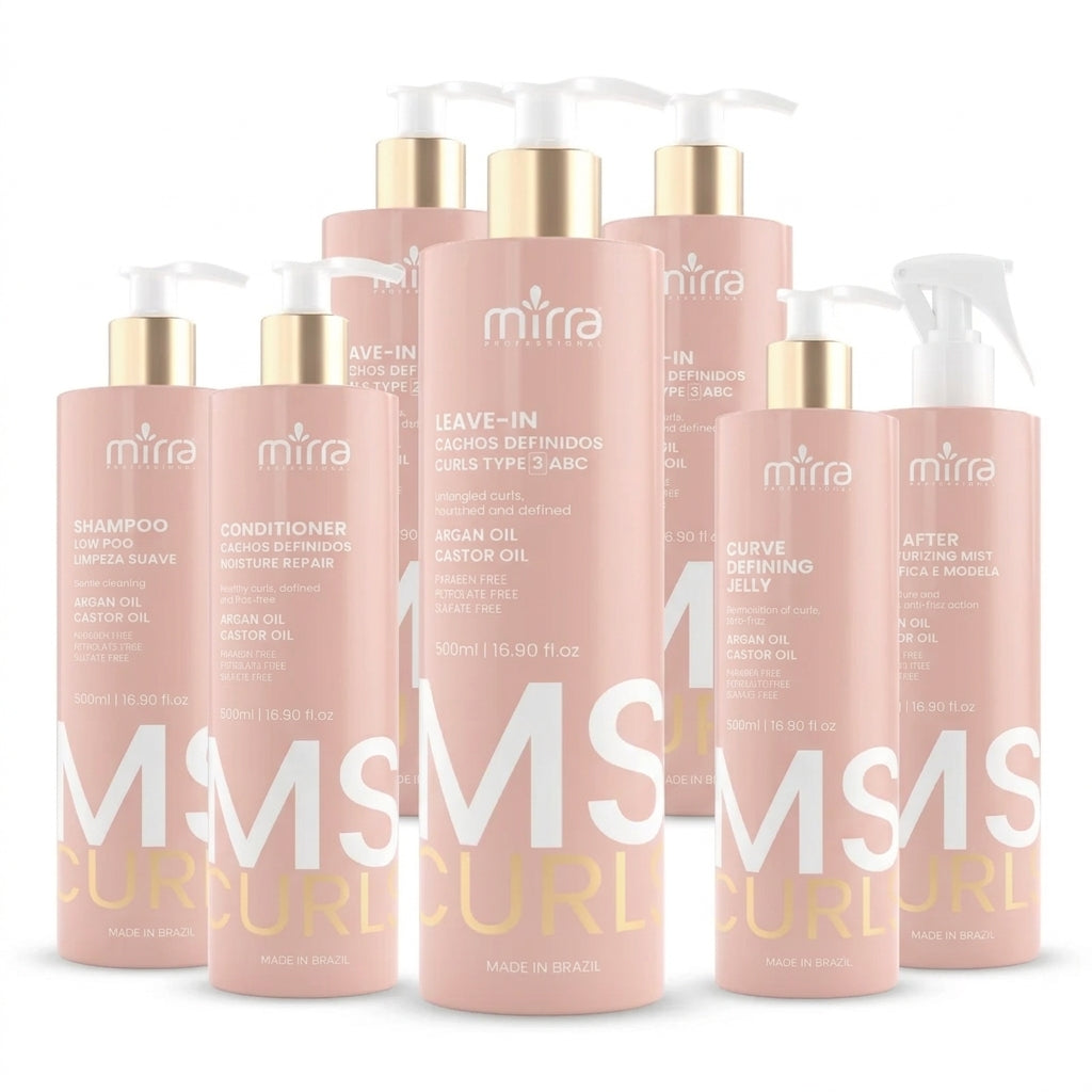 Mirra Kit MS Curls 500ml Shampoo + Conditioner + Leave-In + Geleia + Day After