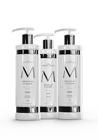 MVC Kit Protein Fusion Shampoo 1L + Condicionador 1L + Leave-In 500ml